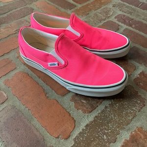 Neon pink Vans